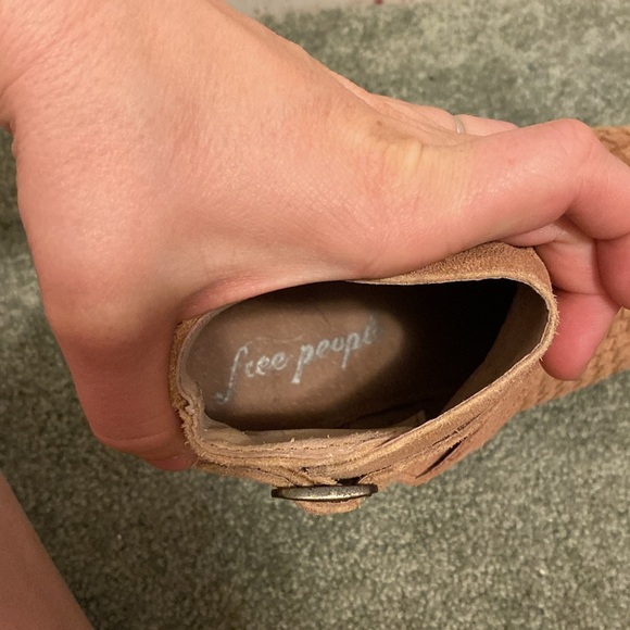 Free People Venture Woven Leather Bootie 39/8 - Picture 6 of 7